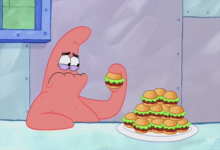 باب اسفنجی مسابقه برگر خوری