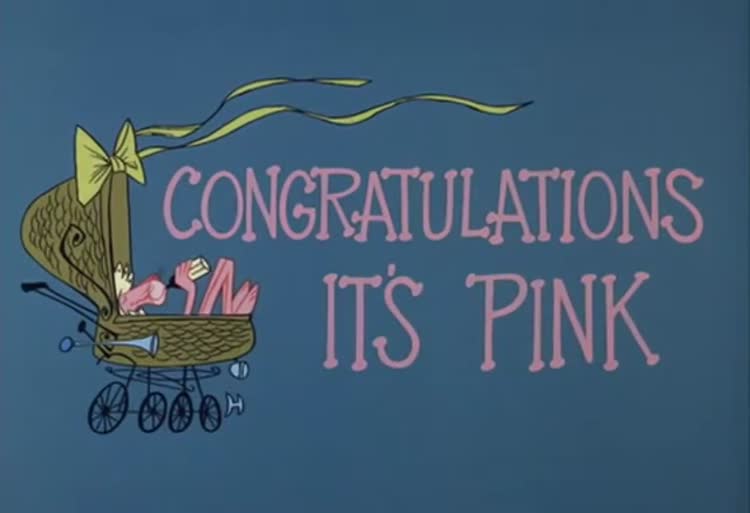 پلنگ صورتی Congratulations