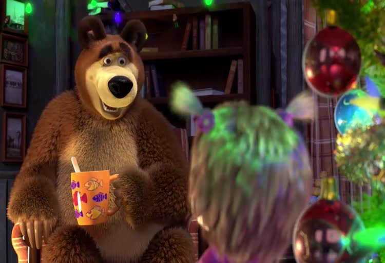 ماشا و خرس کریسمس مبارک