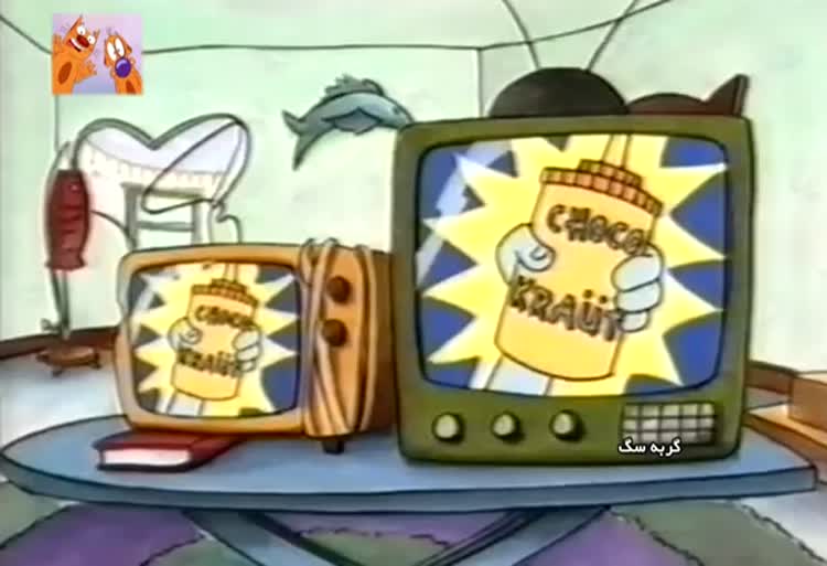 کارتون گربه سگ غذای گربه سگ