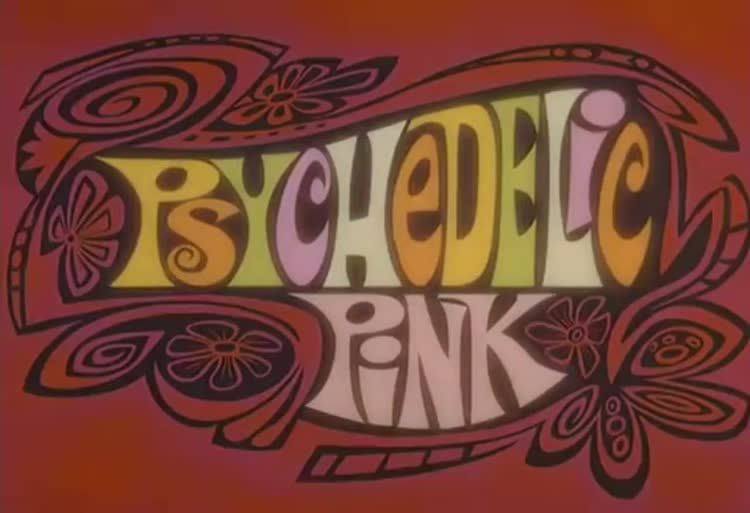 کارتون پلنگ صورتی Psychedelic