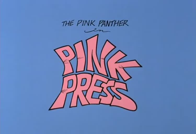 کارتون پلنگ صورتی مطبوعات Press