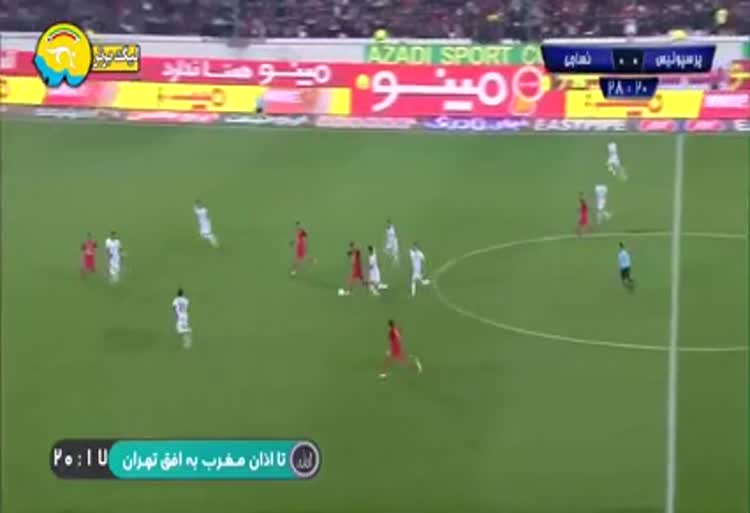 خلاصه بازی  پرسپولیس و نساجی مازندران