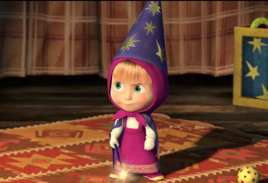 کارتون ماشا و خرس شعبده بازی