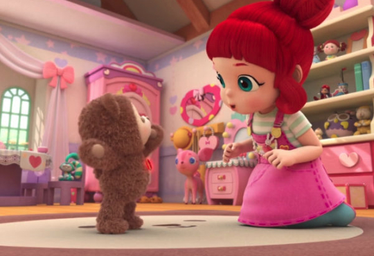 کارتون روبی رنگین کمان کیک ماه