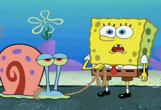 کارتون باب اسفنجی تر و خشک کردن گری