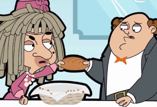 کارتون مستر بین اسپاگتی بین