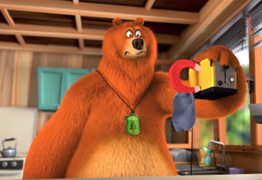 کارتون گریزی و موش خرس مغناطیسی