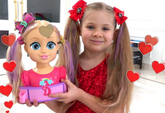 برنامه کودک دیانا و روما مدل های مو