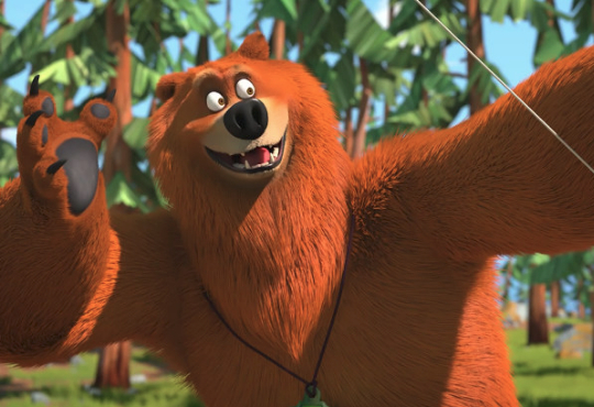 کارتون گریزی و موش خرس هدفمند