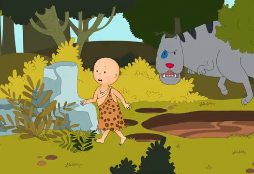 کارتون کایلو / کایلو در موزه دایناسور / Caillou at the Dinosaur Museum
