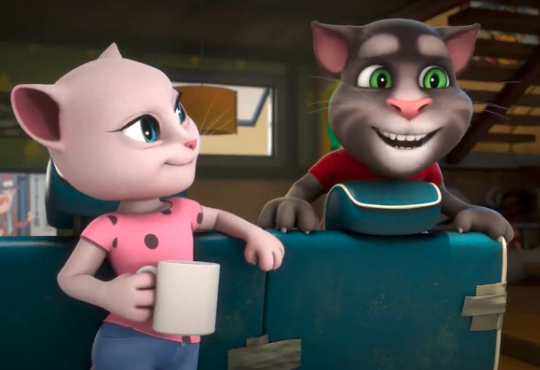 انیمیشن گربه سخنگو تست نابغگی