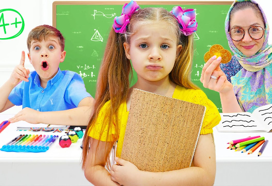 برنامه کودک دیانا و روما داستان مدرسه جدید