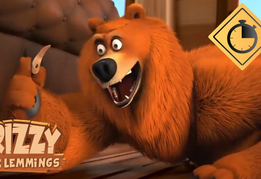 کارتون گریزی و موش تخته موش ها