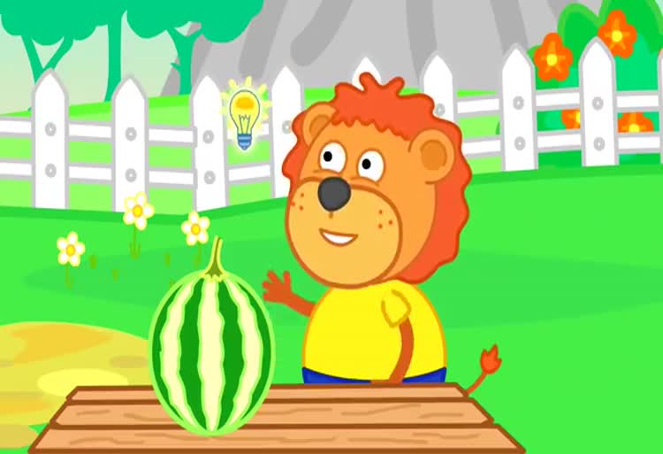 کارتون خانواده شیر / چه میوه ای 