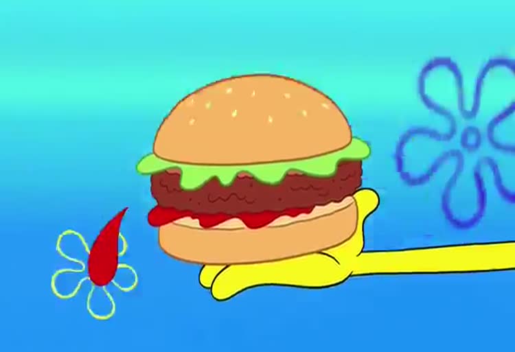 کارتون باب اسفنجی / هر بار که آقای کرابز اسم پول را می اورد 