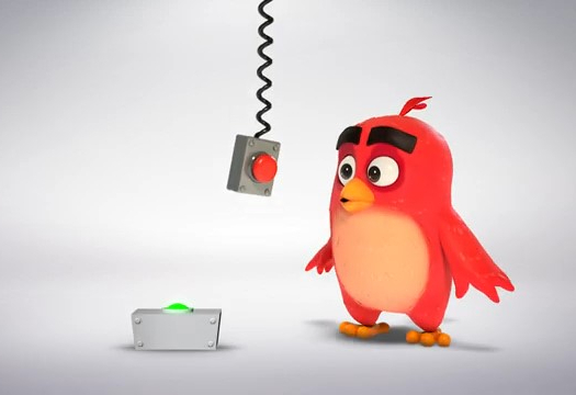کارتون انگریبردز / ترفند بسکتبال
