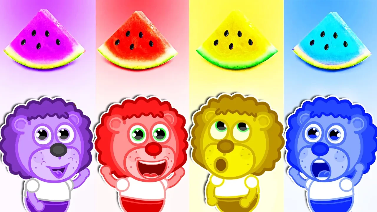 کارتون خانواده شیر / چهار رنگ 