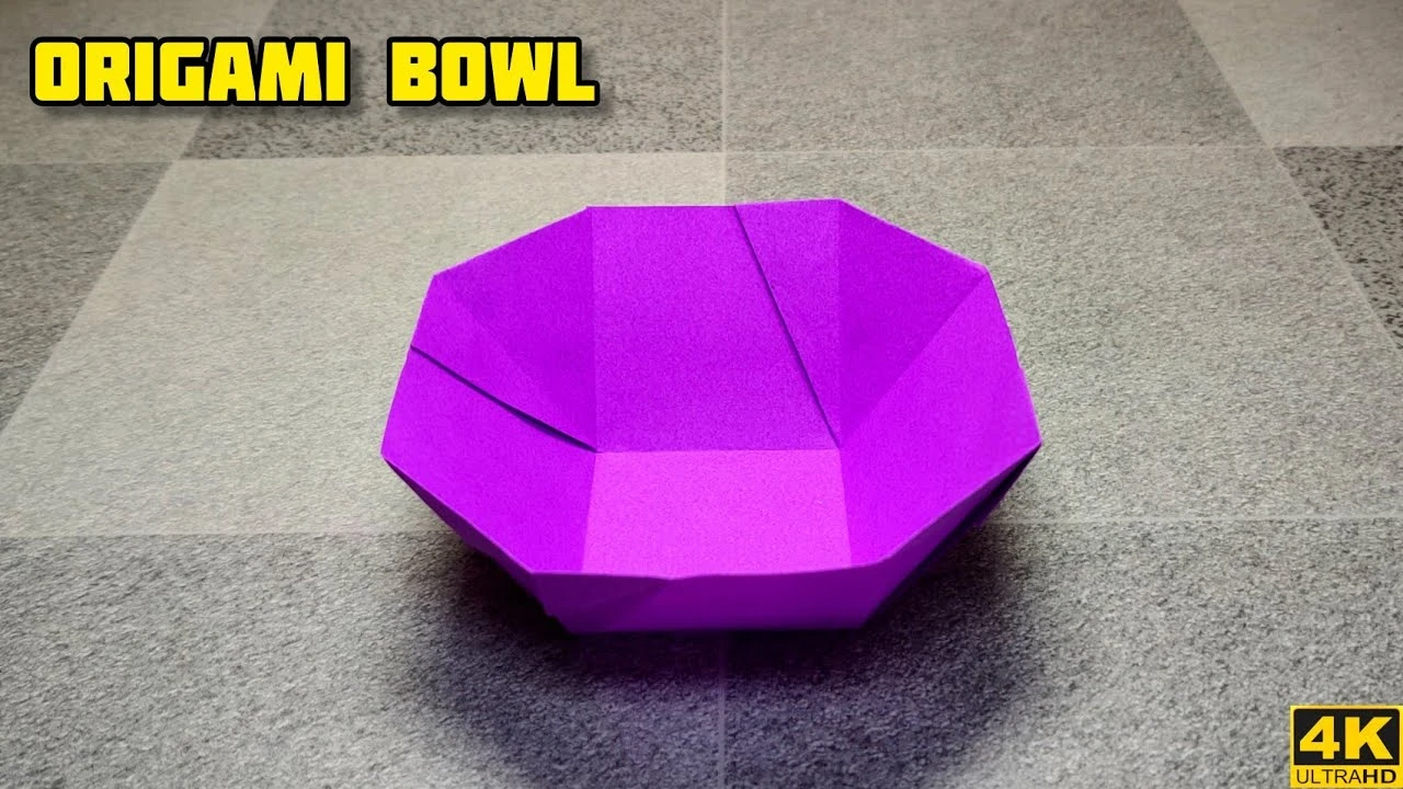 آموزش کاردستی کاغذی کاسه Bowl