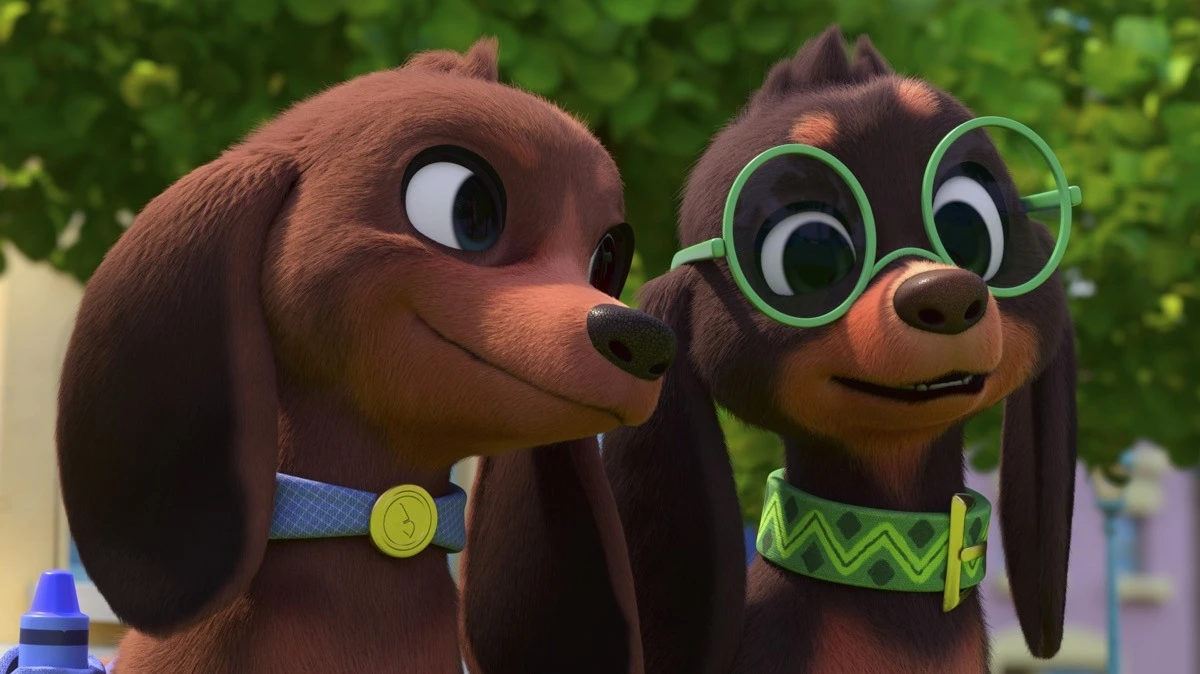 کارتون پرتزل و سگ ها مسابقه سگ ها