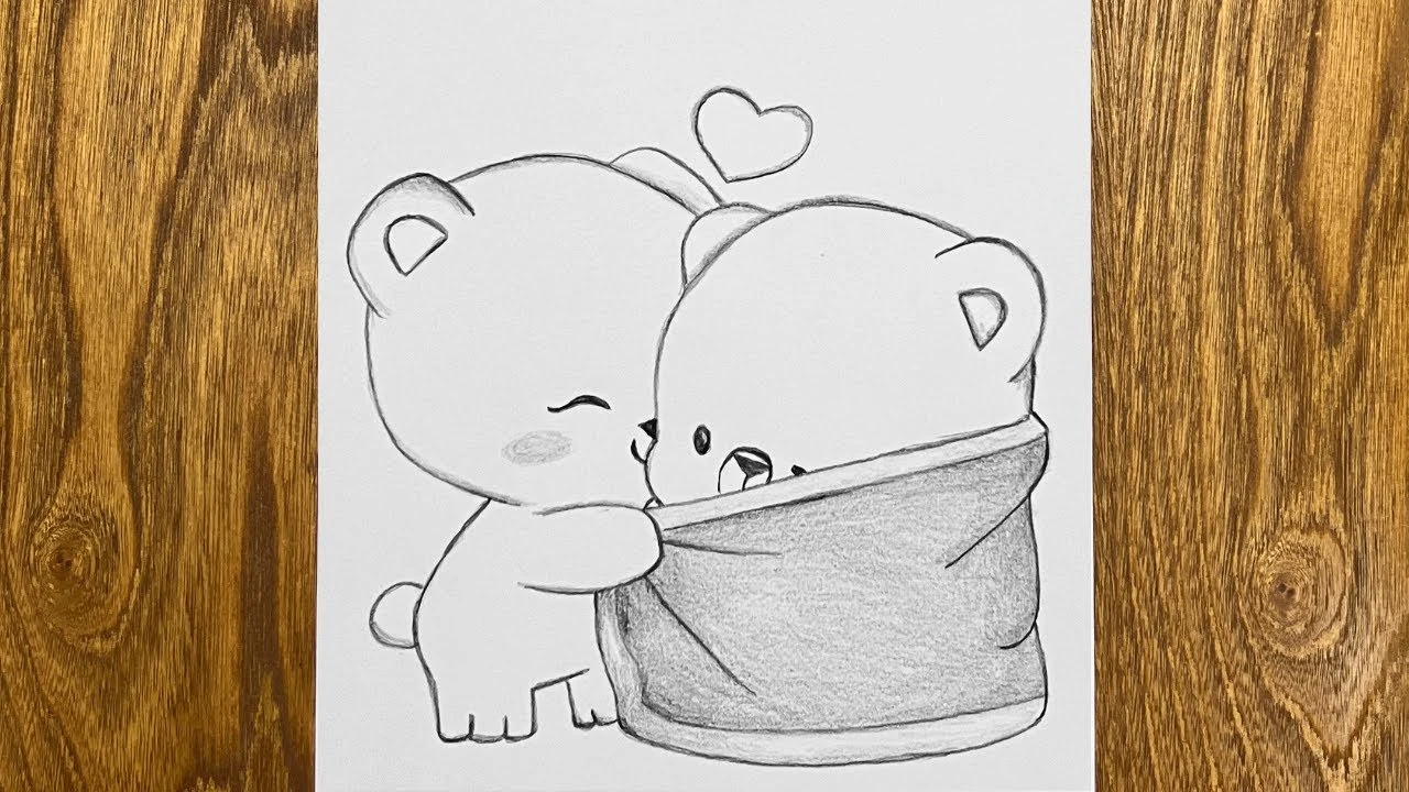 آموزش نقاشی خرس مهربون