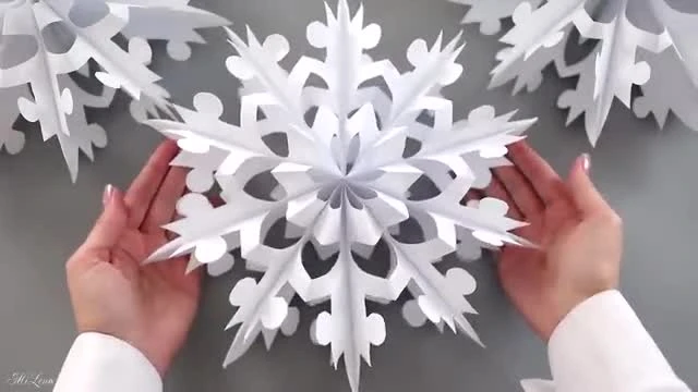 آموزش کار دستی برف کاغذی
