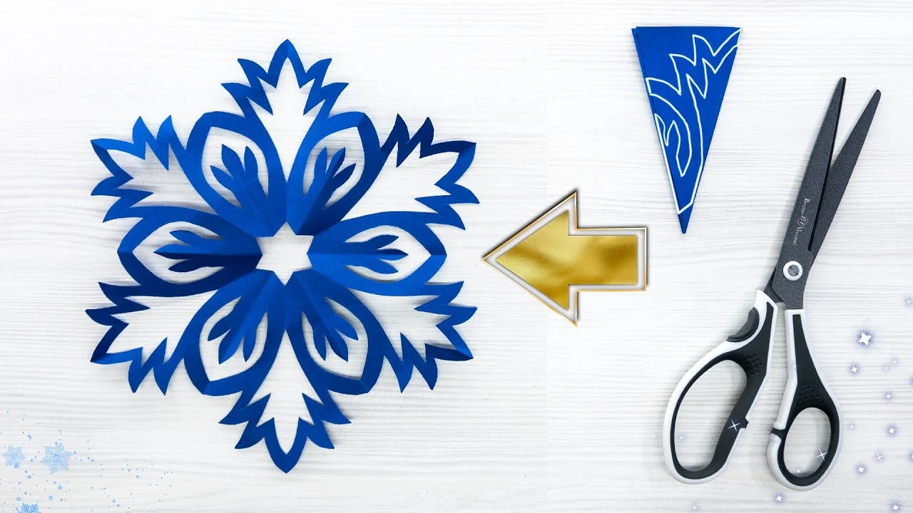 آموزش برف کاغذی کاردستی