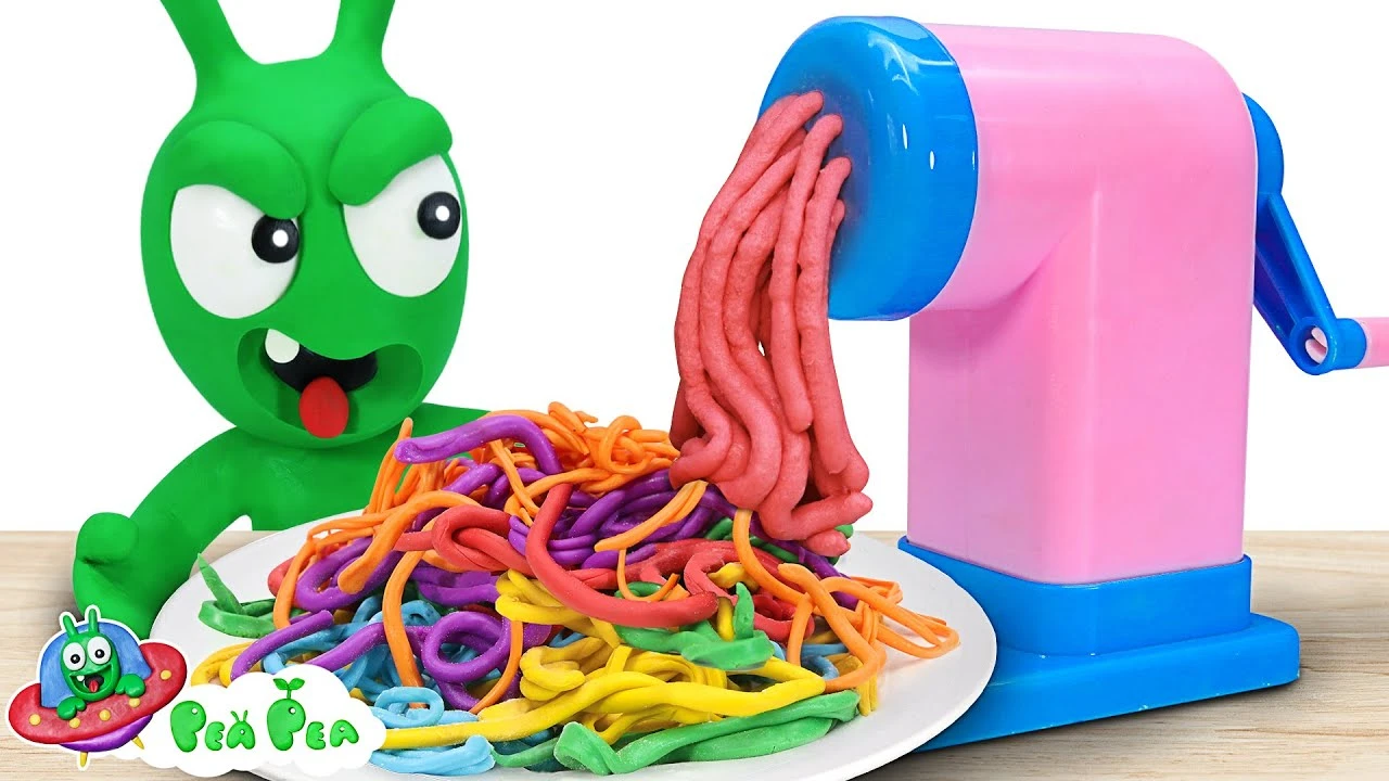 انیمیشن نخودی / رشته های رنگارنگ نودل