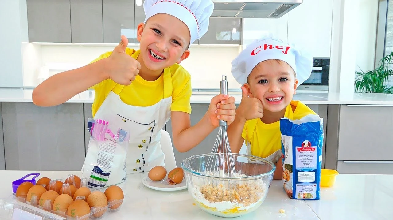 برنامه کودک ولاد و نیکی / آشپزی ولاد و نیکی برای مامان 